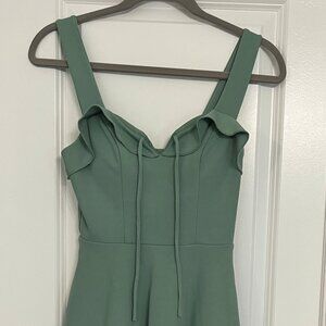 City Studios Juniors' Ruffled Sweetheart Fit & Flare Dress